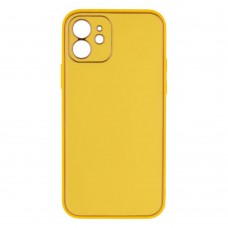 Чохол Leather Gold with Frame without Logo для iPhone 12