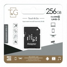 Карта Пам'яті  T&amp;G MicroSDXC 256gb UHS-3 10 Class &amp; Adapter