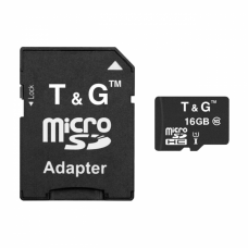 Карта Пам'яті T&amp;G MicroSDHC 16gb UHS-1 10 Class &amp; Adapter