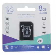 Карта Пам'яті  T&amp;G MicroSDHC 8gb 10 Class &amp; Adapter
