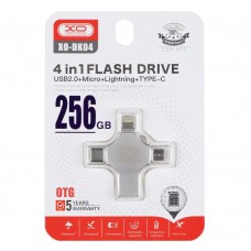 USB флеш-накопичувач XO DK04 USB2.0 4 in 1 256GB