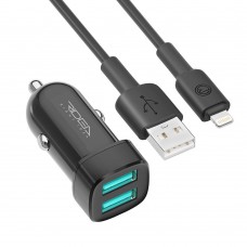 Автомобільний Зарядний Пристрій Ridea RCC-21312 Grand Lightning 2USB 2.4 A