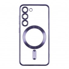 Чохол TPU Metallic Full Camera with Magsafe для Samsung Galaxy S22