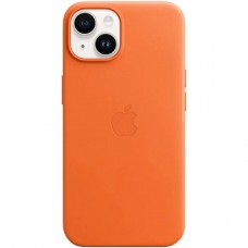 Чохол для смартфона Leather AAA Full Magsafe IC for iPhone 15 Orange (Leat15Orange)