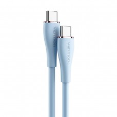 Кабель Vention USB 2.0 C Male to C Male 5A Cable 1.5M Light Blue Silicone Type (TAWSG) (TAWSG)