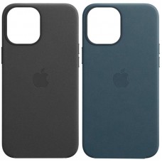Шкіряний чохол Leather Case (AAA) with MagSafe and Animation для Apple iPhone 13 (6.1