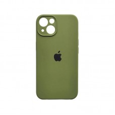 Чехол накладка Silicone Case Full Camera Protection для iPhone 14- army green