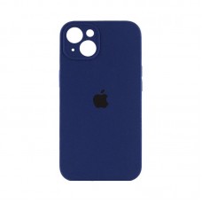 Чехол накладка Silicone Case Full Camera Protection для iPhone 15 Plus- blue cobalt