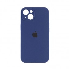 Чехол накладка Silicone Case Full Camera Protection для iPhone 14- navy blue