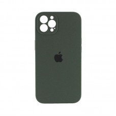Чехол накладка Silicone Case Full Camera Protection для iPhone 14 Pro Max- dark green