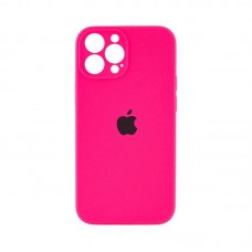Чехол накладка Silicone Case Full Camera Protection для iPhone 14 Pro Max- hot pink