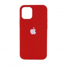 Чехол накладка Silicone Case Full для iPhone 12 Pro Max- red