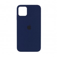 Чехол накладка Silicone Case Full для iPhone 12 Pro Max- dark blue