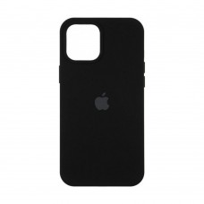 Чехол накладка Silicone Case Full для iPhone 12 Pro Max- black