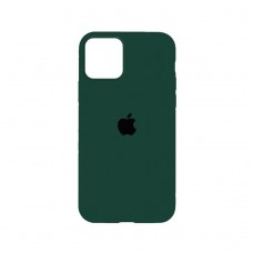 Чехол накладка Silicone Case Full для iPhone 12 Pro- dark green