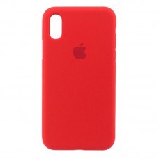 Чехол накладка Silicone Case Full для iPhone XR- red