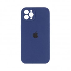 Чехол накладка Silicone Case Full Camera Protection для iPhone 14 Pro Max- navy blue