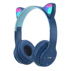 Bluetooth наушники CAT Ear P47M LED- синий