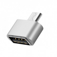 Переходник OTG USB – micro USB- серебро