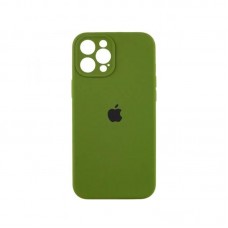 Чехол накладка Silicone Case Full Camera Protection для iPhone 13 Pro Max- army green