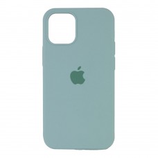 Чехол накладка Silicone Case Full для iPhone 12 Mini- grey blue