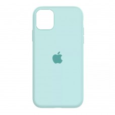 Чехол накладка Silicone Case Full для iPhone 11- turquoise