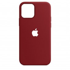 Чехол накладка Silicone Case Full для iPhone 12 Mini- cherry