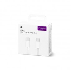 Кабель Apple color textile 60W Type-C to Type-C- purple