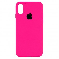 Чехол накладка Silicone Case Full для iPhone XR- pink