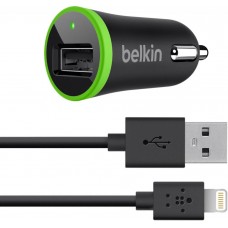 АЗУ Belkin Car Charger с Кабелем Lightning to USB (10 watt/2.4A) Black (ARM43139)