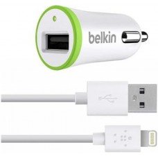 АЗУ Belkin Car Charger с Кабелем Lightning to USB (10 watt/2.4A) White (ARM43140)