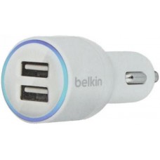 АЗУ  Belkin Dual Car Charger (10 Watt/2.1A) White (ARM45241)