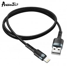Кабель Avantis AC-46i USB – Lightning- черный