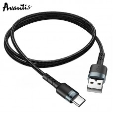 Кабель Avantis AC-46t USB – Type-C- черный