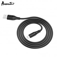 Кабель Avantis AC-87m Silicone USB – Micro- черный