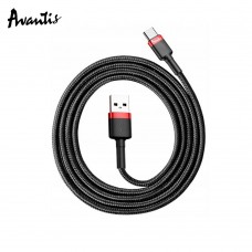 Кабель Avantis AC-48t Cool USB – Type-C 2м- черно-красный