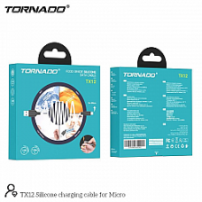 USB Cable TORNADO TX12 Silicone Micro 2.4A/1m