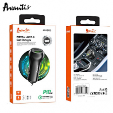 Автомобільний зарядний пристрій Avantis A918PD 38W PD 20W + QC3.0