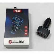 Автомобільний зарядний пристрій TE-P26 25w PD 2USB + Type-C