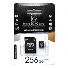 Карта пам'яті T&G MicroSDHC (UHS-3) 256gb 10 Class & Adapter